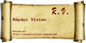 Répási Vivien névjegykártya